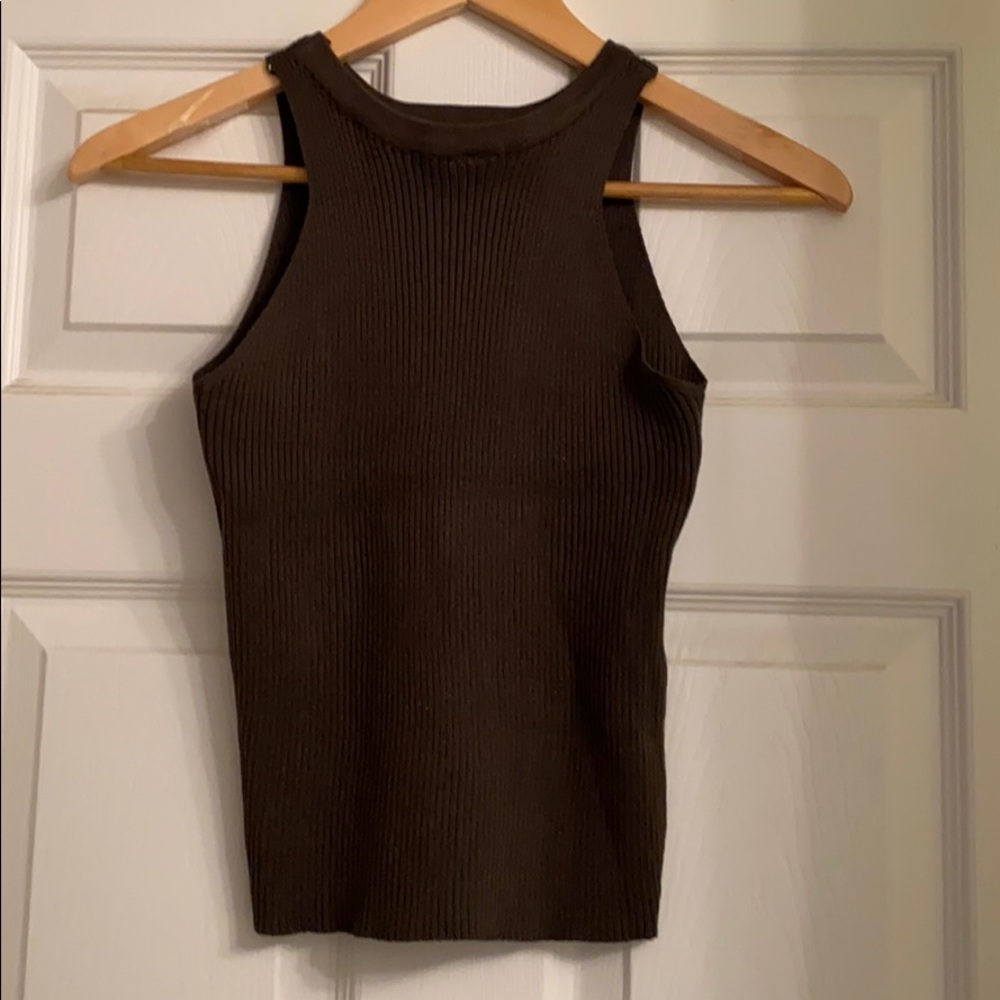 Mahina Ribbed String Up Front Tank - Picture 2 of 2